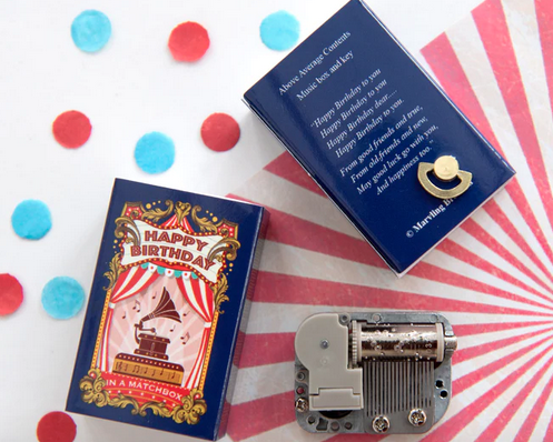 Happy Birthday Music Box Kit In A Matchbox