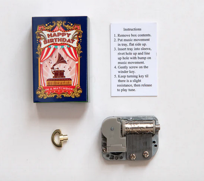 Happy Birthday Music Box Kit In A Matchbox - Image 3