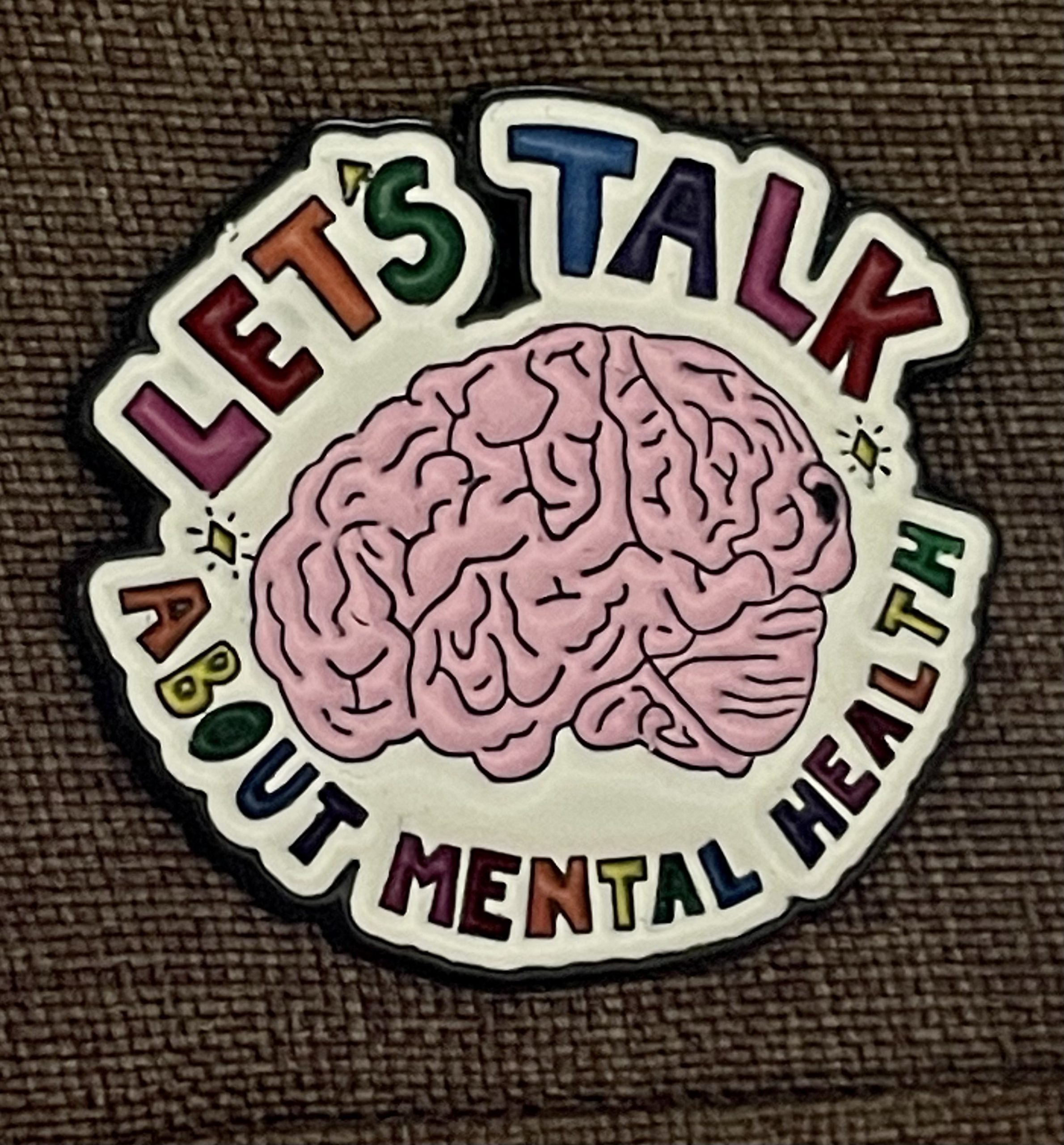 Let’s Talk about Mental Health -pin badge - Image 4