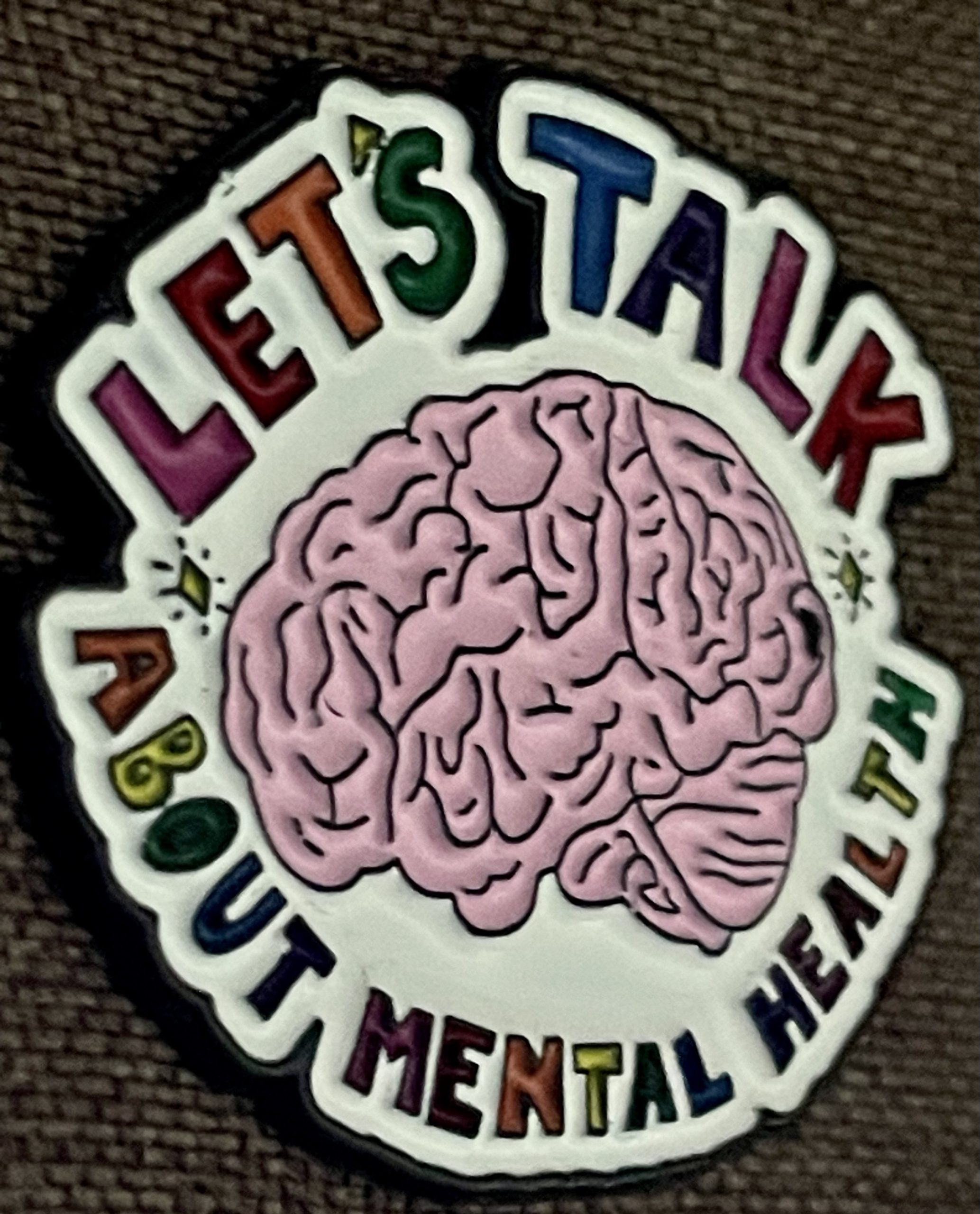 Let’s Talk about Mental Health -pin badge