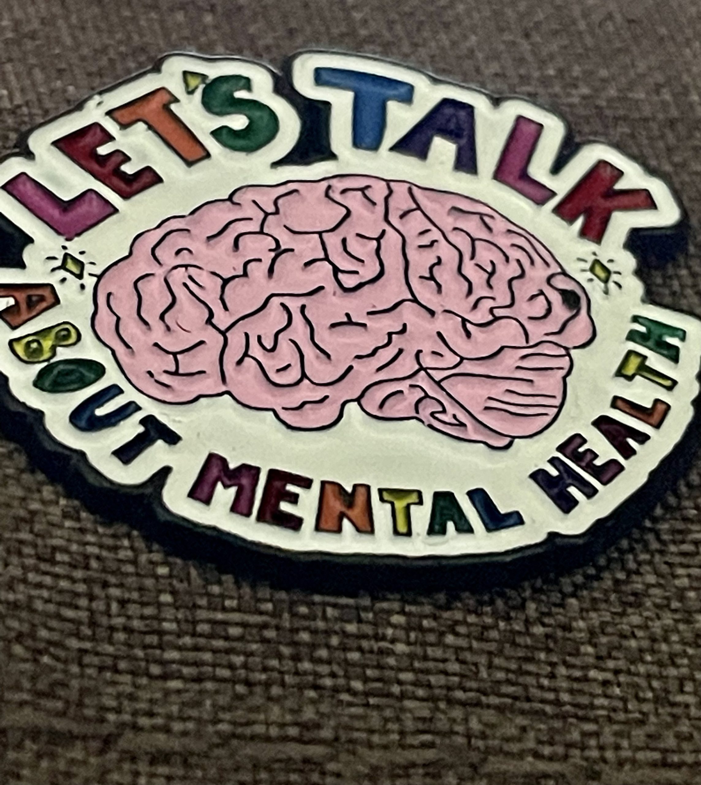 Let’s Talk about Mental Health -pin badge - Image 2