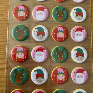 Christmas Puffy Elves Stickers - pack of 24