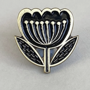 Folk Art Flower Pin Badge
